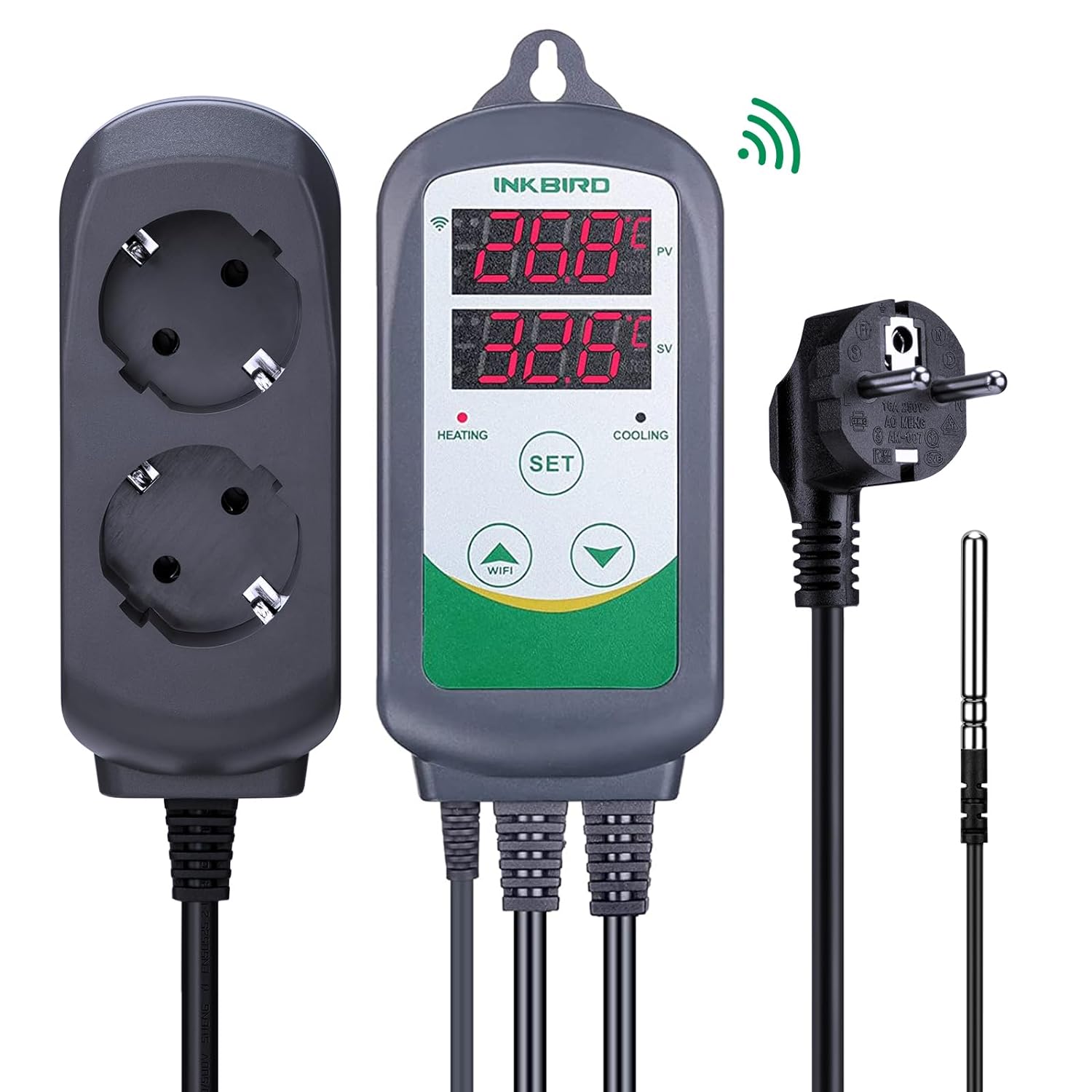 Smart Garden Greenhouse - INKBIRD ITC-308-WiFi Digitaler Temperaturregler 220 V