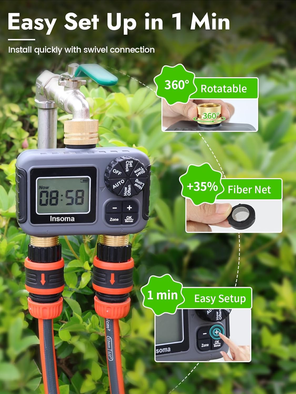Dual Outlets Smart Irrigation  – Smart Garden At Home Bewertung und Preis